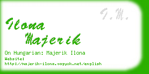 ilona majerik business card